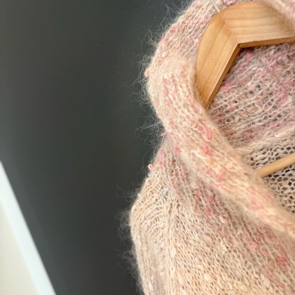 Angora Wool Cowichan style very very oversized XL Angora vintage handmade GUC - Picture 6 of 17